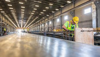 rebar in manufacturing facility