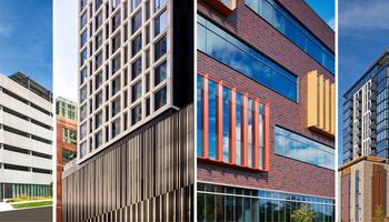 collage of precast architectural finishes