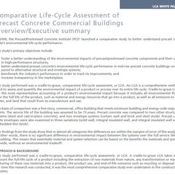 Comparative Life Cycle Assessment