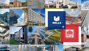 collage of Wells and GATE Precast projects with logos