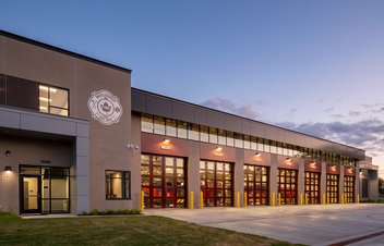 north fire station exterior in maplewood, mn