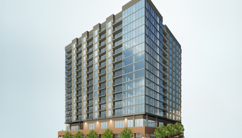 rendering of The Lakeview apartment complex