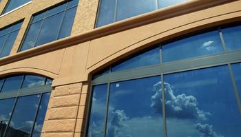 Photo of windows on the side of a building